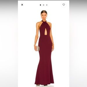 KATIE MAY Petra Gown in Sangria Size Medium